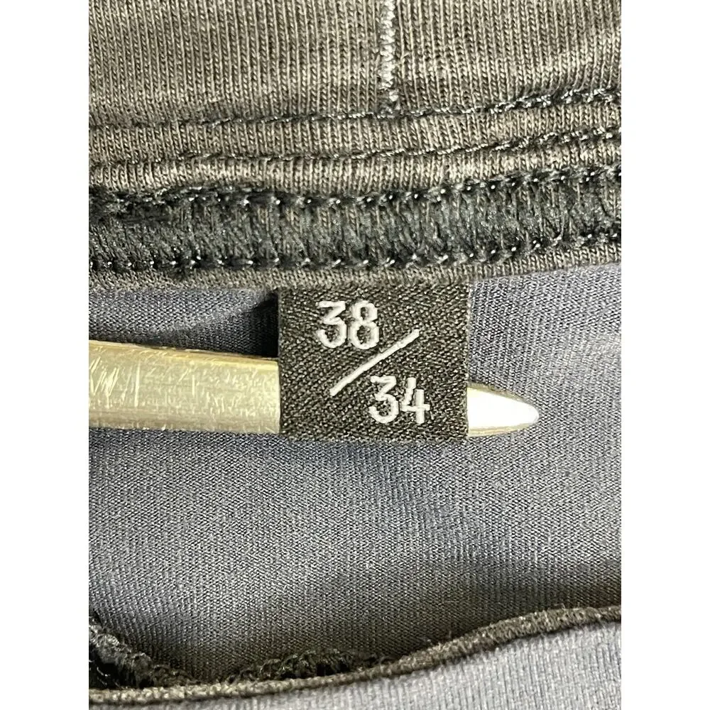 Public Rec Pants‎ Mens 38/34 Blue Jogger Sweatpants Pockets Tapered Adult